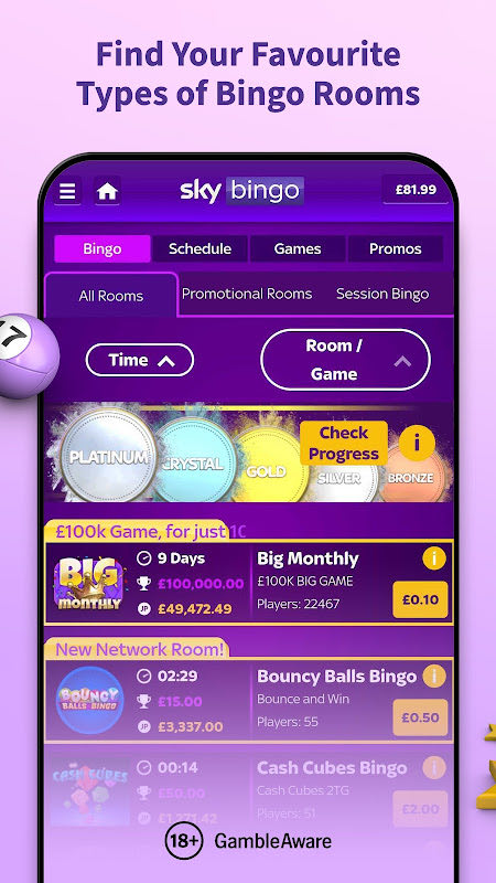 Sky Bingo homepage screenshot